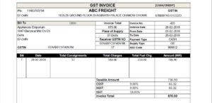 Courier Software | Courier management Software | Courier GST Invoice format
