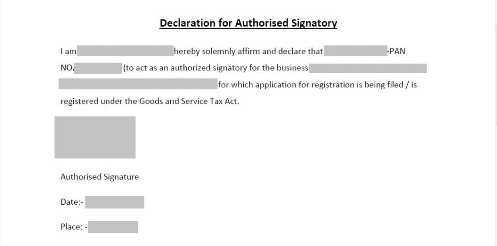  authorized signatory