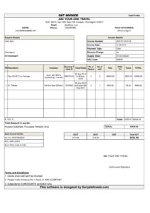 tour operator billing software